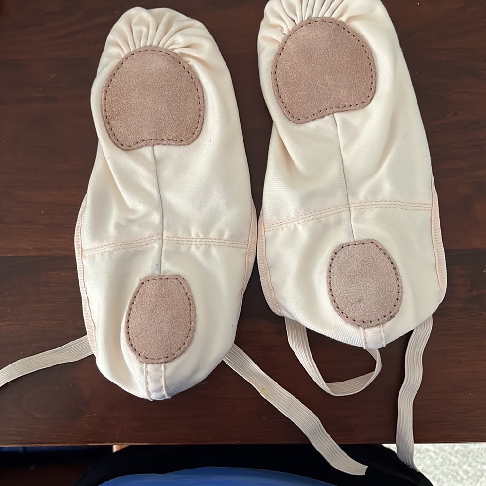 Pink cotton ballet slippers - Picture 2 of 4